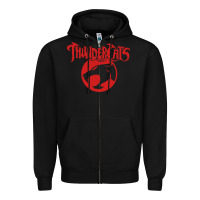 Black Thunders Cats Zipper Hoodie - artisFamous
