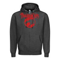 Charcoal Heather Thunders Cats Zipper Hoodie - artisFamous