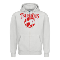 Dove Grey Thunders Cats Zipper Hoodie - artisFamous