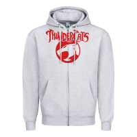 Heather Grey Thunders Cats Zipper Hoodie - artisFamous