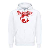 White Thunders Cats Zipper Hoodie - artisFamous