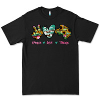 Black Peace Love Texas Premium Tee - RanaPortraitStore