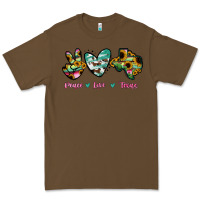 Cacao Peace Love Texas Premium Tee - RanaPortraitStore