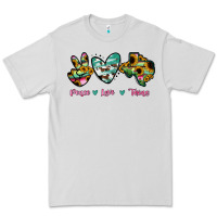 Dove Grey Peace Love Texas Premium Tee - RanaPortraitStore