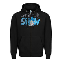 Black let it snow Zipper Hoodie - JahusDesignShop
