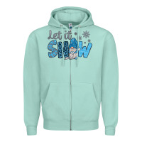 Seafoam let it snow Zipper Hoodie - JahusDesignShop