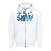 White let it snow Zipper Hoodie - JahusDesignShop