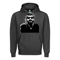 Charcoal Heather yasser arafat Zipper Hoodie - artisFamous