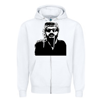 White yasser arafat Zipper Hoodie - artisFamous