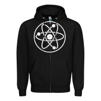 Atomic Atom Symbol Zipper Hoodie | Teevron