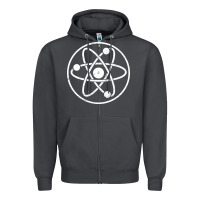Smoke Atomic Atom Symbol Zipper Hoodie - artisFamous