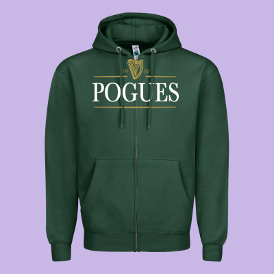 The Pogues 1982 Zipper Hoodie Designed By Artisfamous