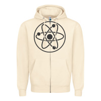 Sandshell Atomic Atom Symbol Zipper Hoodie - artisFamous