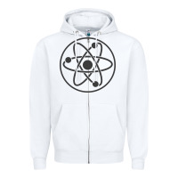 Atomic Atom Symbol Zipper Hoodie | Teevron