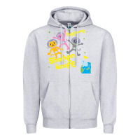 Heather Grey Shonen Knife Free Time Zipper Hoodie - artisFamous