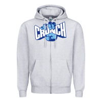 Heather Grey crunch Zipper Hoodie - artisFamous