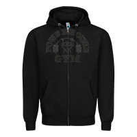 Black power hause gym Zipper Hoodie - artisFamous