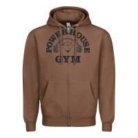 Chestnut power hause gym Zipper Hoodie - artisFamous