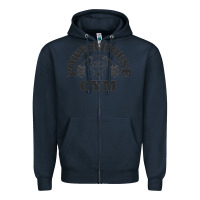 Navy power hause gym Zipper Hoodie - artisFamous