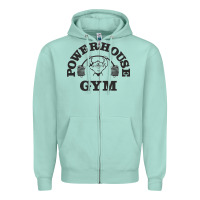 Seafoam power hause gym Zipper Hoodie - artisFamous