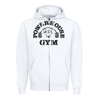 White power hause gym Zipper Hoodie - artisFamous
