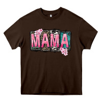 Chocolate Brown Mama vibes Mother's Day Heavy Core Tee - CowGirlArtShop