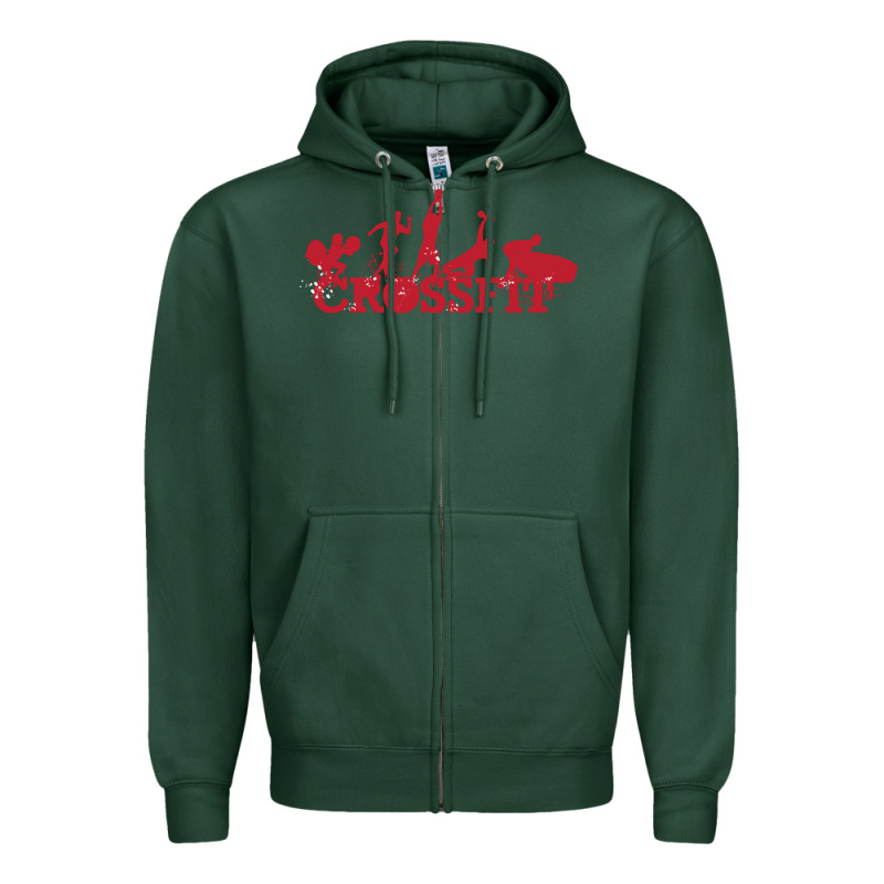 Crossfit Gym Zipper Hoodie by artisFamous | Teevron