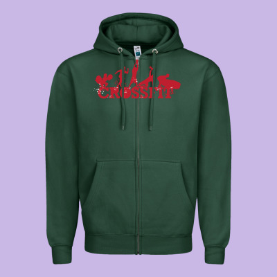Crossfit Gym Zipper Hoodie Designed By Artisfamous