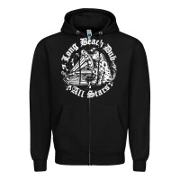 Black Long Beach Dub All STars Zipper Hoodie - artisFamous