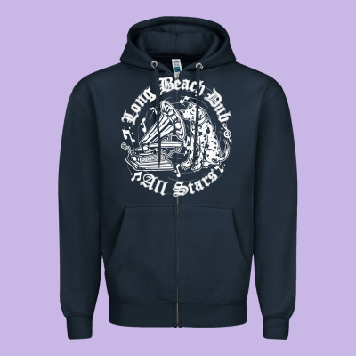 Long Beach Dub All Stars Zipper Hoodie Designed By Artisfamous
