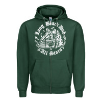 Sports Green Long Beach Dub All STars Zipper Hoodie - artisFamous