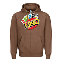 Chestnut uno funny game Zipper Hoodie - artisFamous