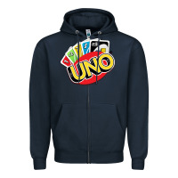 Navy uno funny game Zipper Hoodie - artisFamous