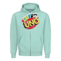 Seafoam uno funny game Zipper Hoodie - artisFamous
