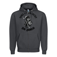 Smoke sons of anarchy san andreas Zipper Hoodie - artisFamous