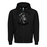Black sons of anarchy san andreas Zipper Hoodie - artisFamous
