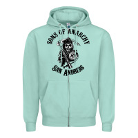 Seafoam sons of anarchy san andreas Zipper Hoodie - artisFamous