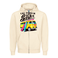 Sandshell california super surf Zipper Hoodie - artisFamous
