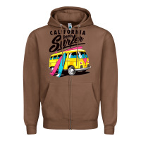 Chestnut california super surf Zipper Hoodie - artisFamous