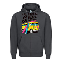 Smoke california super surf Zipper Hoodie - artisFamous