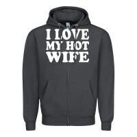 Smoke i love my hot wife Zipper Hoodie - artisFamous