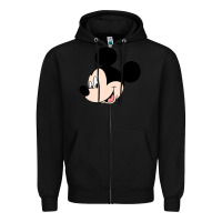 Black micky mouse Zipper Hoodie - artisFamous