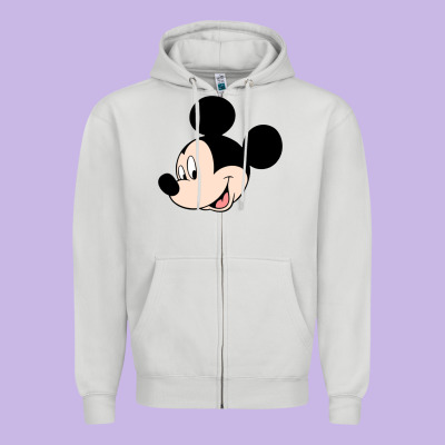 Micky Mouse Zipper Hoodie Designed By Artisfamous