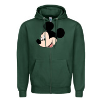 Sports Green micky mouse Zipper Hoodie - artisFamous