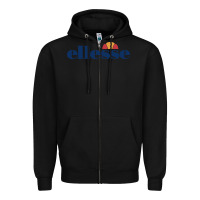 Black Ellesse Zipper Hoodie - artisFamous