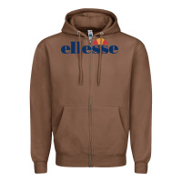 Chestnut Ellesse Zipper Hoodie - artisFamous