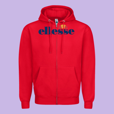 Ellesse Zipper Hoodie Designed By Artisfamous