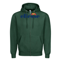 Sports Green Ellesse Zipper Hoodie - artisFamous