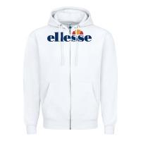 White Ellesse Zipper Hoodie - artisFamous
