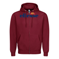 Burgundy Ellesse Zipper Hoodie - artisFamous